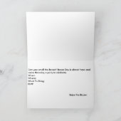 ベーコン日の招待状 招待状 (内部)