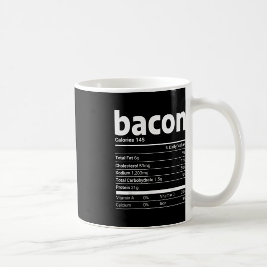 ベーコン栄養事実家族マッチングクリスマスCo コーヒーマグカップ (右)