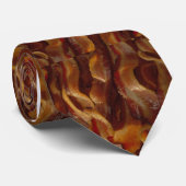 ベーコン破烈、ストリップ、bacon_strips、揚がるベーコン… ネクタイ (ロール)