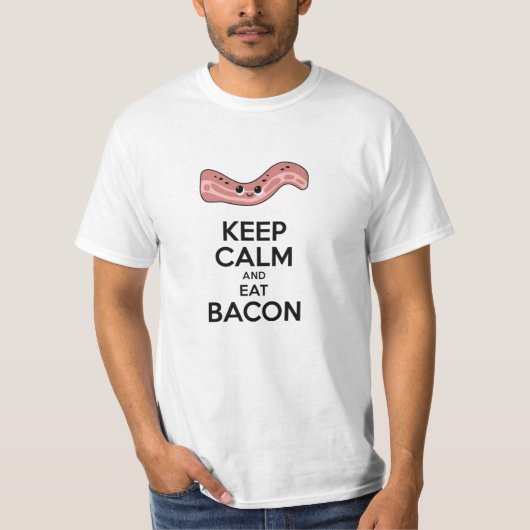ベーコン祝アート付き朝食 Tシャツ (正面)