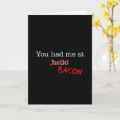 ベーコン私がでありました カード (黄色い花)