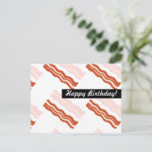 ベーコン誕生日アニ大事な行事 パーソナライズされた ポストカード (スタンド正面)