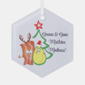 ベーコン&アボカドクリスマスオーナメント – フェスティバル食品 ガラスオーナメント (正面)