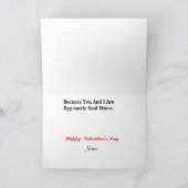 ベーコン&エッグスおもしろいバレンタインデーのカード カード (内部)