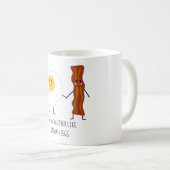 ベーコン&エッグスのように一緒に行くかわいいかわいい コーヒーマグカップ (正面右)