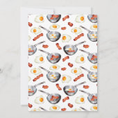 ベーコン&エッグスブレックファーストブランチブライダルシャワー 招待状 (裏面)