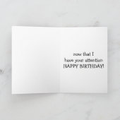 ベーコン&エッグス誕生日朝食ユーモア カード (内部)