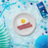 ベーコン&エッグブレックファースト紙パーティープレート ペーパープレート (パーティー)