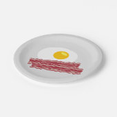 ベーコン&エッグブレックファースト紙パーティープレート ペーパープレート (アングル)