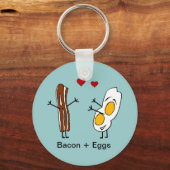 ベーコン+エッグ キーホルダー (正面)