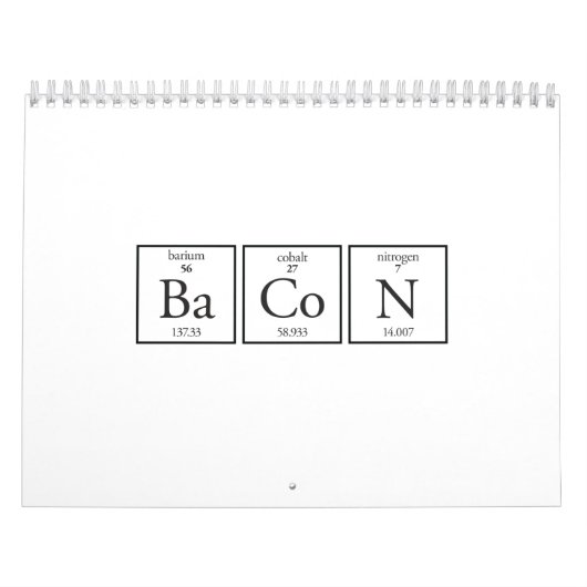 ベーコン カレンダー (カバー)