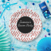 ベーコン・ストリップ・バースデー・パーティー ペーパープレート (パーティー)