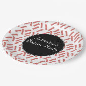 ベーコン・ストリップ・バースデー・パーティー ペーパープレート (アングル)