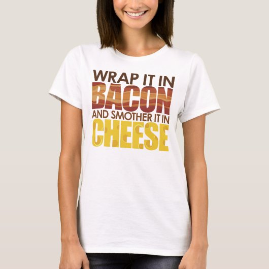 ベーコン&チーズお願い! Tシャツ (正面)