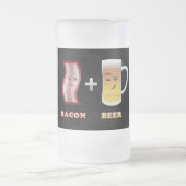 ベーコン + ビールは何かまであります フロストグラスビールジョッキ (中央)