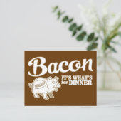 ベーコン – 夕食の材料だ ポストカード (スタンド正面)