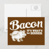ベーコン – 夕食の材料だ ポストカード (正面/裏面)