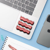 ベーコン 赤身肉好き 楽しい レトロ セット シール (ノートパソコンとiPhone)