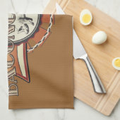 ベーコンLOVE認定細菌学者 キッチンタオル (四つ折り)