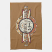 ベーコンLOVE認定細菌学者 キッチンタオル (縦)