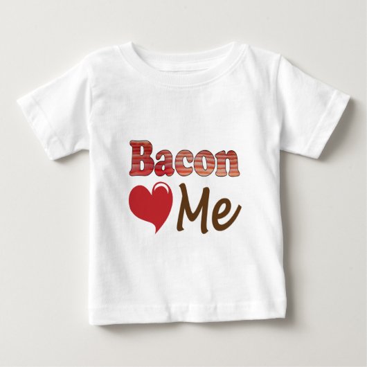 ベーコンLOVESミー ベビーTシャツ (正面)