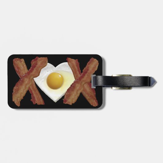 ベーコンX O X愛 ラゲッジタグ (裏面横)