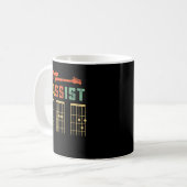 ベーシストパパ – ギターコード – Faters Day Gift Ide コーヒーマグカップ (正面左)