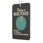 ベーシストミュージシャンのバスギタおもしろいープレーヤーであること カーエアーフレッシュナー (左)