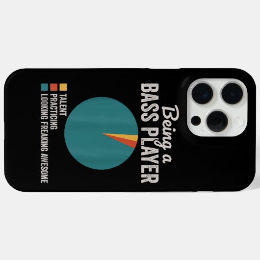 ベーシストミュージシャンのバスギタおもしろいープレーヤーであること Case-Mate iPhoneケース (裏面 (横))