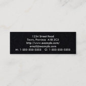 ベーシックおよびシンプルプロフェッショナル名刺 スキニー名刺 (裏面)