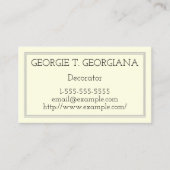 ベーシックおよびデコミニマルレータの名刺 名刺 (正面)