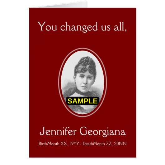 ベーシックおよびパーソナライズされたメモリカード (正面)