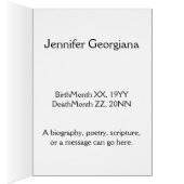 ベーシックおよびパーソナライズされたメモリカード (内側 (右))