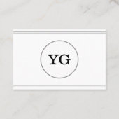 ベーシックおよびプレインヘアードザービジネスカード 名刺 (裏面)