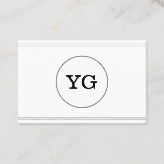 ベーシックおよびプレインヘアードザービジネスカード 名刺 (裏面)