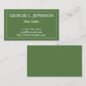 ベーシックおよびミニマル美容師名刺 名刺 (正面/裏面)