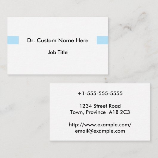 ベーシックおよび保守的なプロフェッショナル名刺 名刺 (正面/裏面)