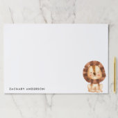 ベーシックかわいいベビーライオンキッズ ペーパーパッド (インサイチュ)