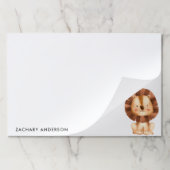 ベーシックかわいいベビーライオンキッズ ペーパーパッド (折り畳み)