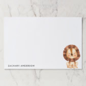 ベーシックかわいいベビーライオンキッズ ペーパーパッド (正面)