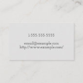 ベーシックでクリーンなフィットネスエキスパートの名刺 名刺 (裏面)