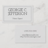 ベーシックでクリーンなフィットネスエキスパートの名刺 名刺 (正面/裏面)