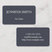 ベーシックでクリーンな美容師名刺 名刺 (正面/裏面)