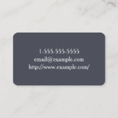 ベーシックでクリーンな美容師名刺 名刺 (裏面)