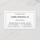 ベーシックでミニマルな名刺 名刺 (正面)