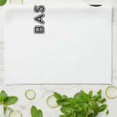 ベーシックなシルエット キッチンタオル (折り畳み)