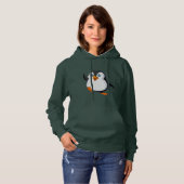 ベーシックなフード付きスウェットシャツ パーカ (正面フル)