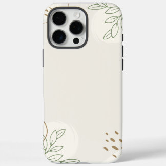 ベーシックな花柄の水彩画風ミニマリストLinktree iPhone 16 Pro Maxケース