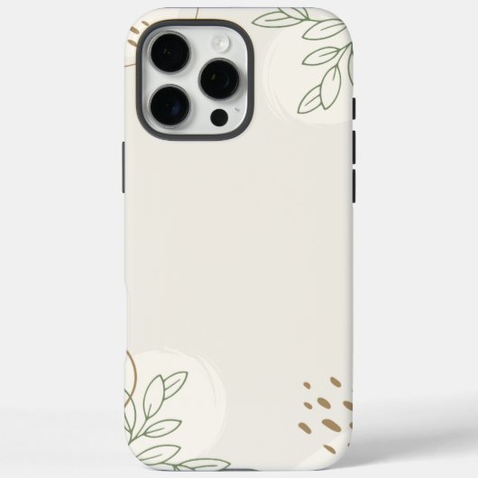 ベーシックな花柄の水彩画風ミニマリストLinktree Case-Mate iPhoneケース (裏面)