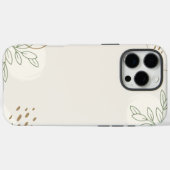 ベーシックな花柄の水彩画風ミニマリストLinktree Case-Mate iPhoneケース (裏面 (横))